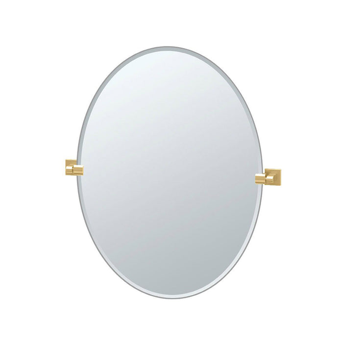 Elevate Frameless Pivoting Vanity Mirror - Wall Mount - 24" Brass/Brushed Brass