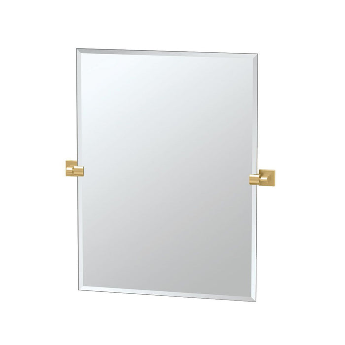 Elevation Frameless Pivoting Vanity Mirror - Wall Mount - 24" Brass/Brushed Brass