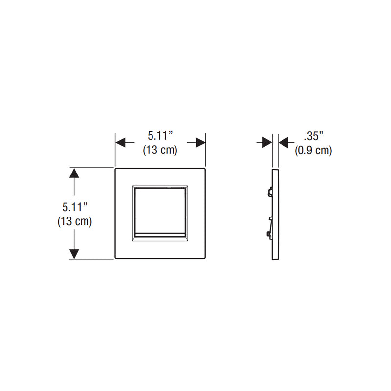 Type 30 Single Flush Plate Urinal - Wall Mount - 6" Plastic/Gloss White/Polished Chrome