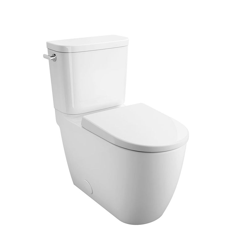 Essence Elongated Complete Left Lever Two Piece Toilet - Floor Mount - 17" Vitreous China/Alpine White
