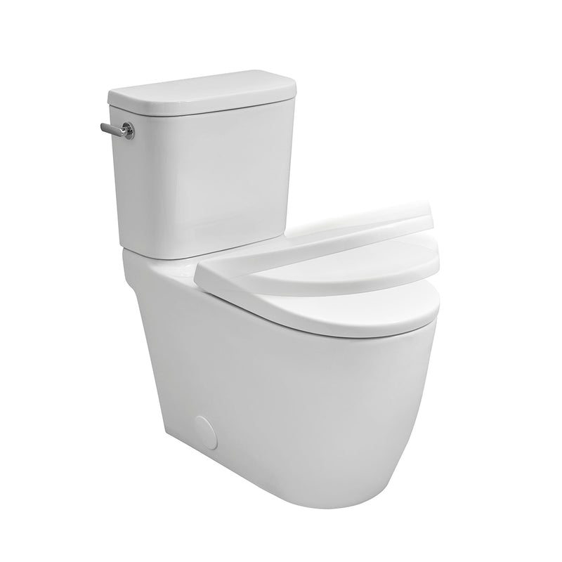 Essence Elongated Complete Left Lever Two Piece Toilet - Floor Mount - 17" Vitreous China/Alpine White