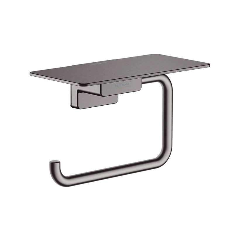 Addstoris Bathroom Accessories Set - Free Standing - Brass/Brushed Black Chrome