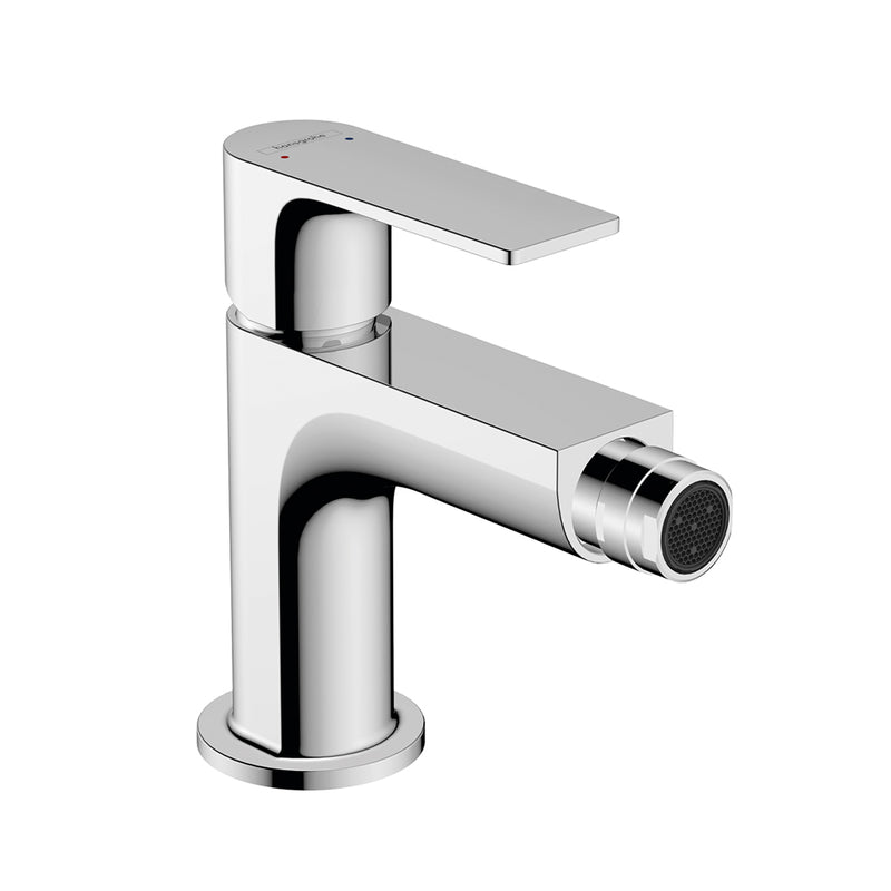 Rebris E Round Bidet Faucet - Single Hole - 6" Brass/Polished Chrome