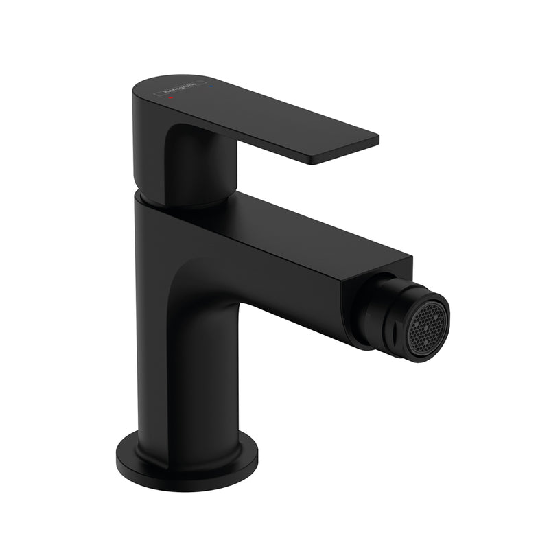 Rebris E Round Bidet Faucet - Single Hole - 6" Brass/Matt Black