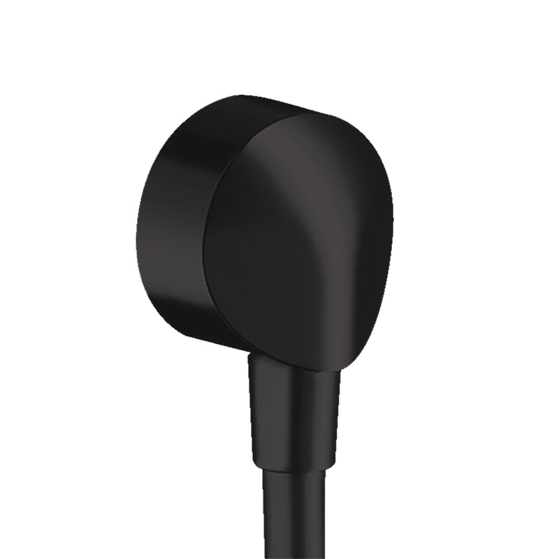 Fixfit Hand Shower Holder Connector - Wall Mount - 3" Brass/Matt Black