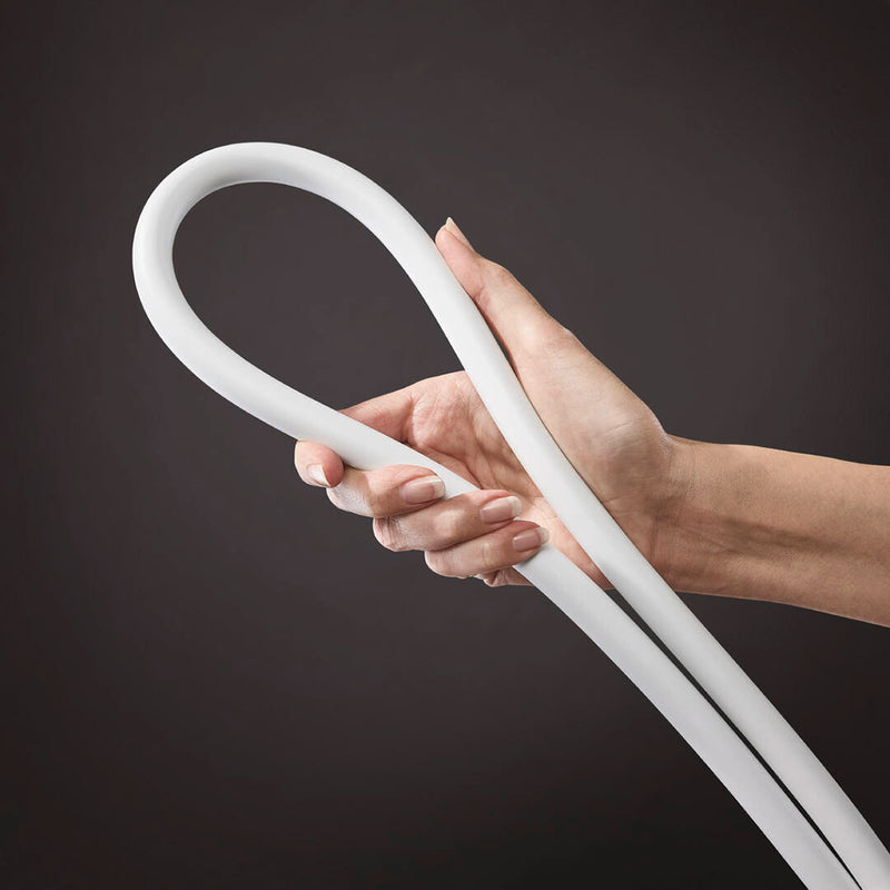 Techniflex Hand Shower Hose - Free Standing - 63" Brass/Matt White