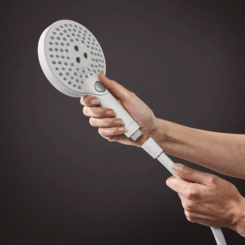 Techniflex Hand Shower Hose - Free Standing - 63" Brass/Matt White