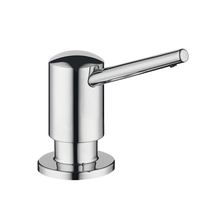 Universal Kitchen Soap Dispenser - Free Standing - 3" Brass/Polished Chrome