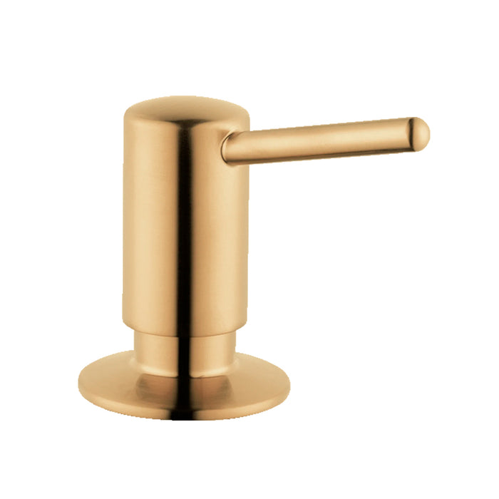 Universal Kitchen Soap Dispenser - Free Standing - 3" Brass/Brushed Gold