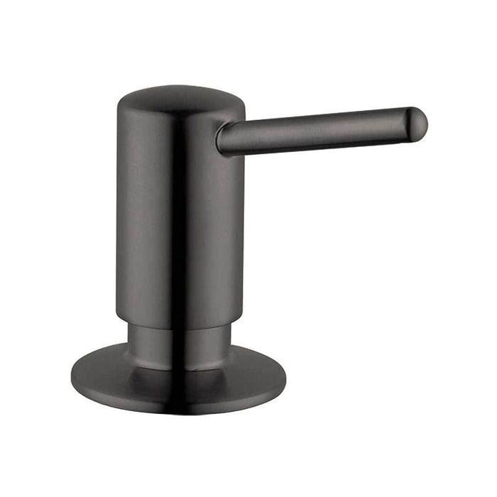 Universal Kitchen Soap Dispenser - Free Standing - 3" Brass/Brushed Black Chrome
