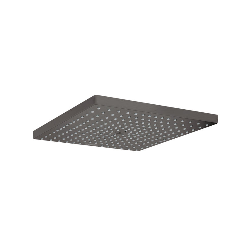 Raindance E 1-Way Thermostatic Trim Complete Shower Set - Wall Mount - 12" Brass/Brushed Black Chrome