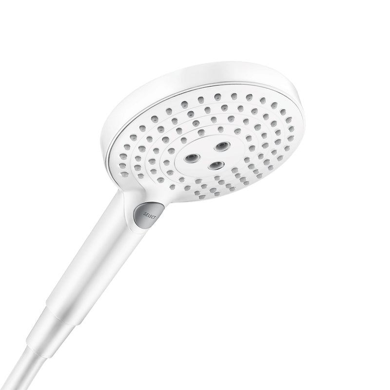 Raindance S 2-Way Thermostatic Trim Complete Shower Set - Wall Mount - 8" Brass/Matt White