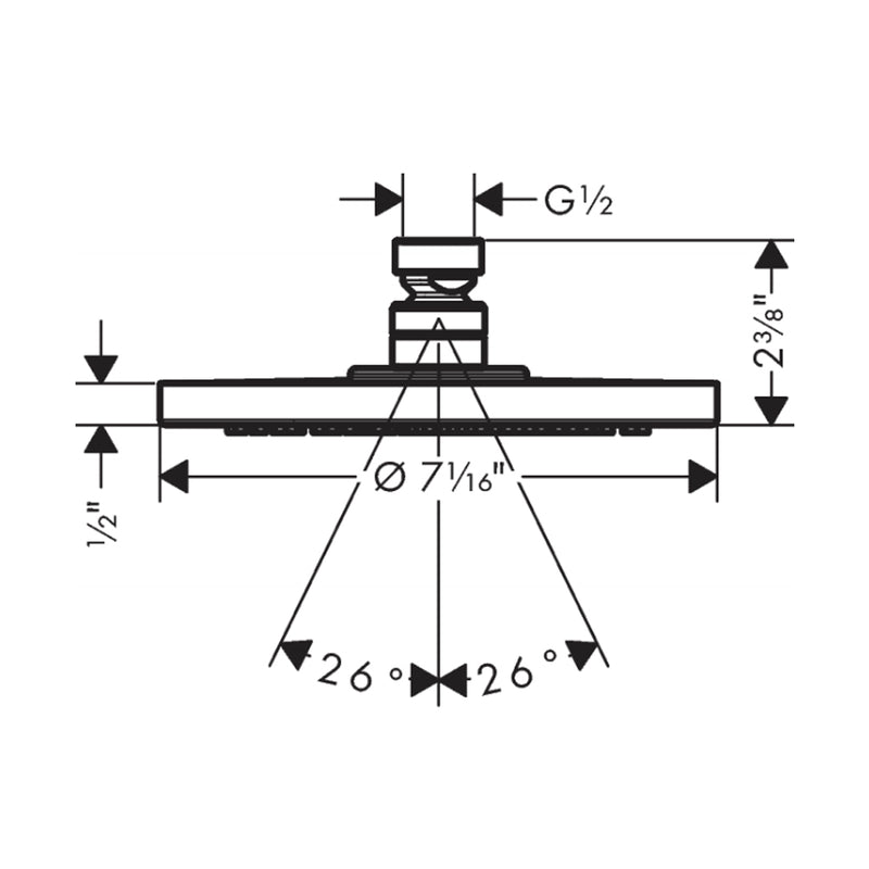 Raindance S 2-Way Thermostatic Trim Complete Shower Set - Wall Mount - 8" Brass/Matt White
