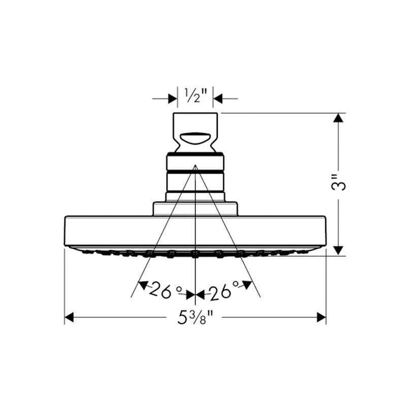 Raindance S 2-Way Thermostatic Trim Complete Shower Set - Wall Mount - 6" Brass/Polished Chrome