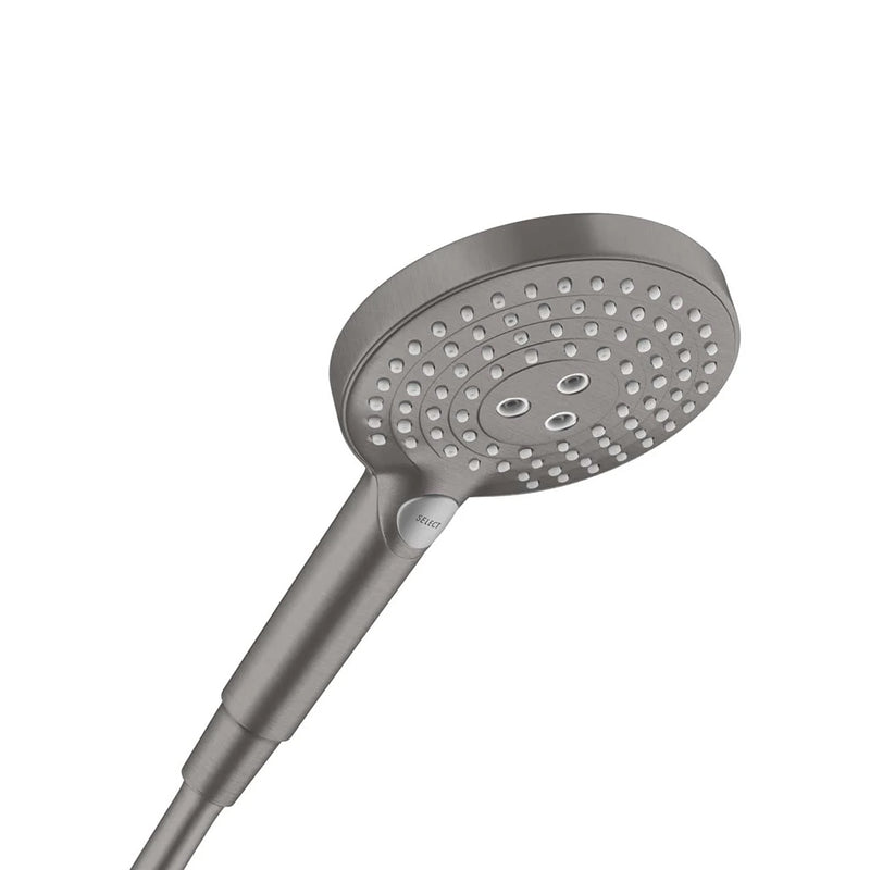 Raindance E 2-Way Thermostatic Trim Complete Shower Set - Wall Mount - 12" Brass/Brushed Black Chrome