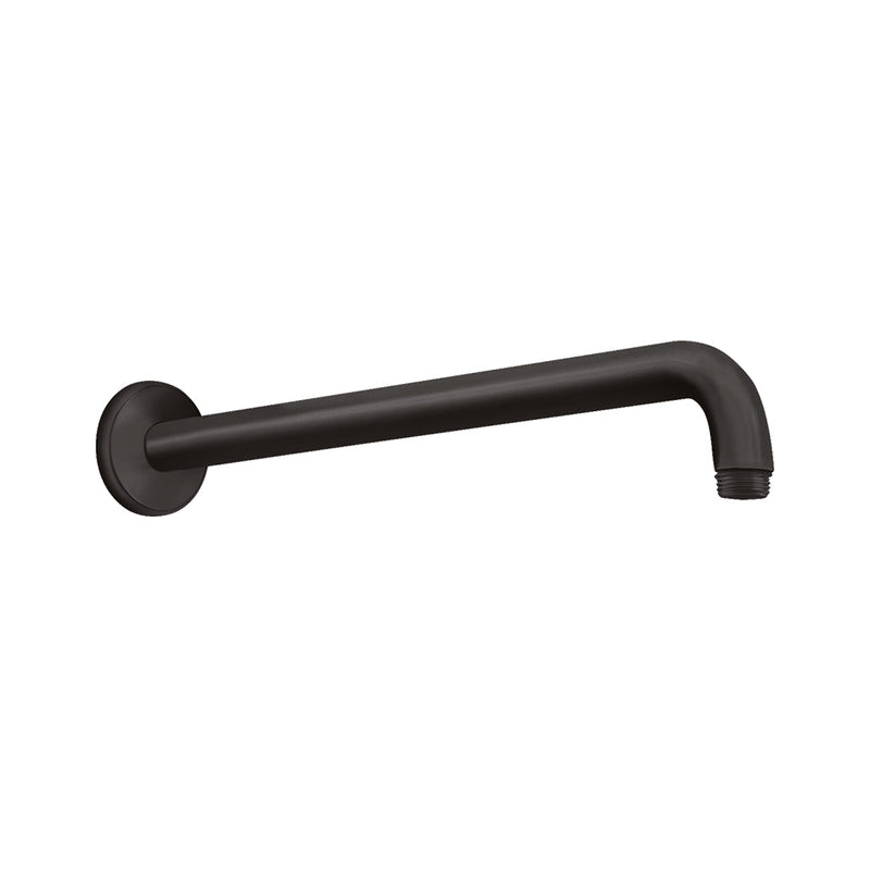 Raindance Shower Arm - Wall Mount - 15" Brass/Matt Black