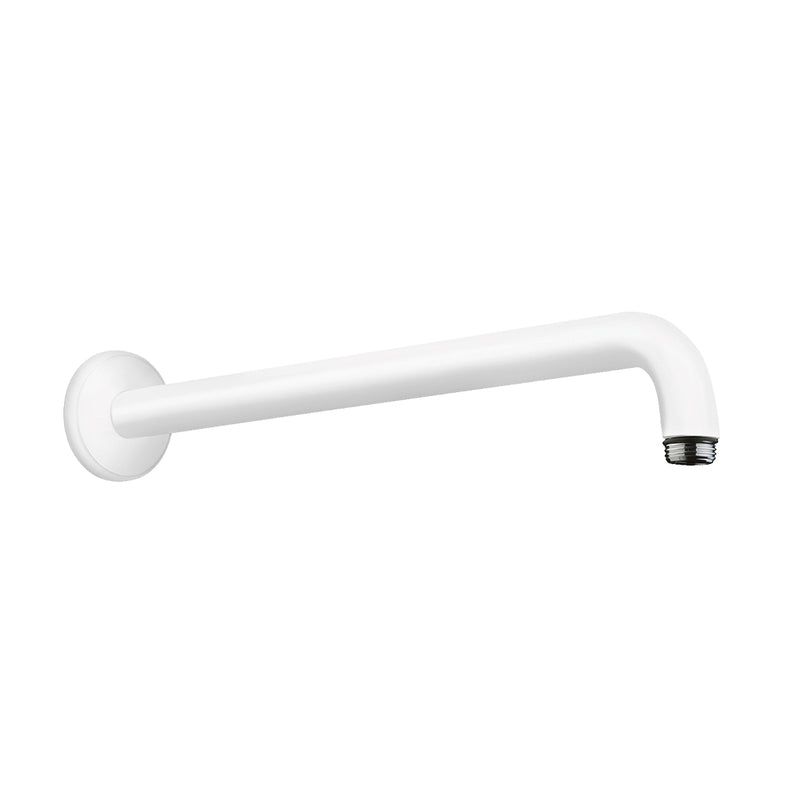 Raindance Shower Arm - Wall Mount - 15" Brass/Matt White