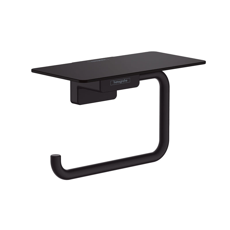 Addstoris Toilet Paper Holder - Wall Mount - 6" Brass/Matt Black