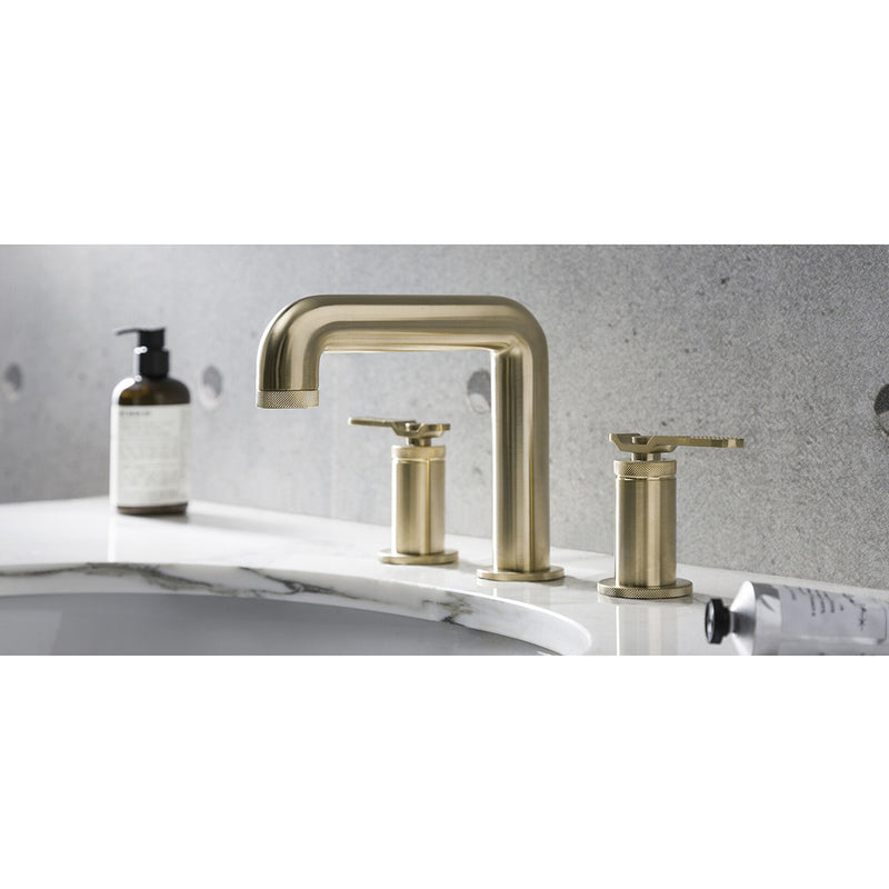 Bold Bathroom Faucet - Widespread - 8" Brass/Rose Gold