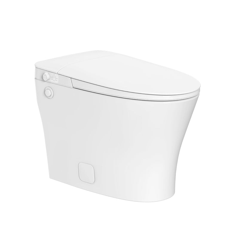 Iwash Elongated Tankless Non-Electric Bidet Smart Toilets - Floor Mount - 16" Ceramic/White