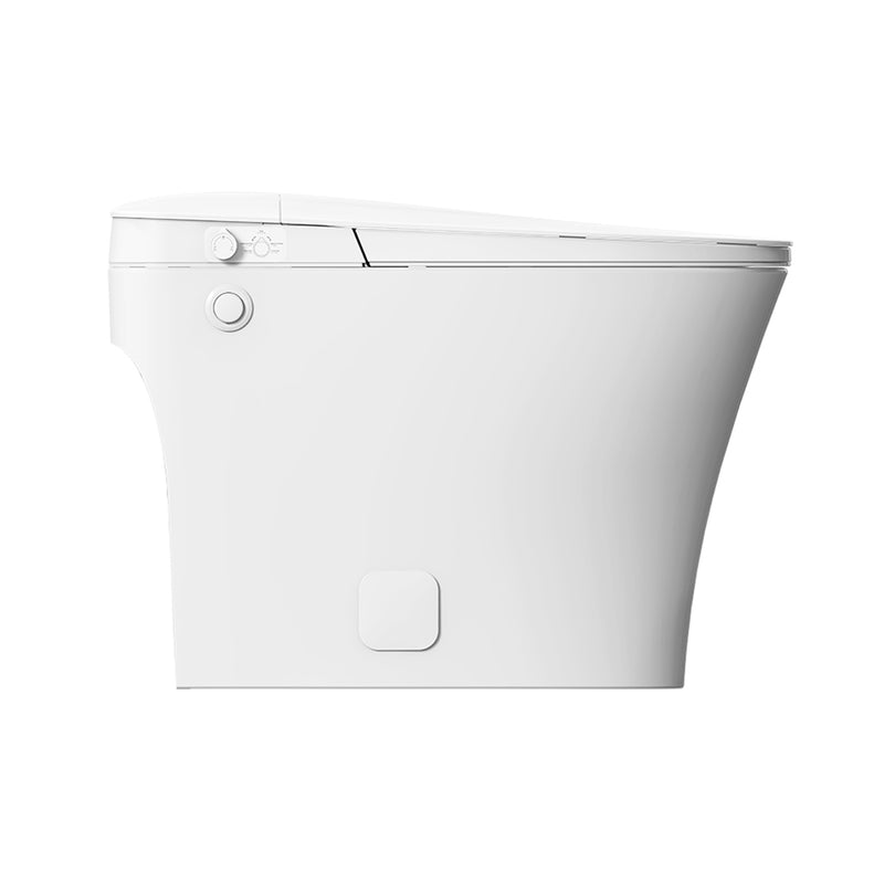 Iwash Elongated Tankless Non-Electric Bidet Smart Toilets - Floor Mount - 16" Ceramic/White