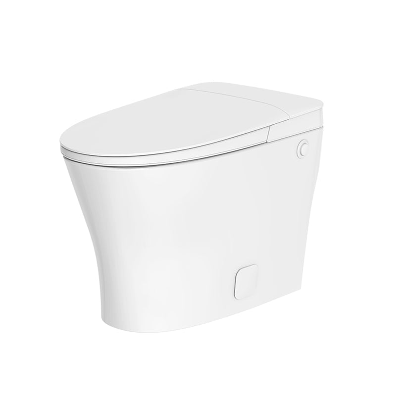 Iwash Elongated Tankless Non-Electric Bidet Smart Toilets - Floor Mount - 16" Ceramic/White