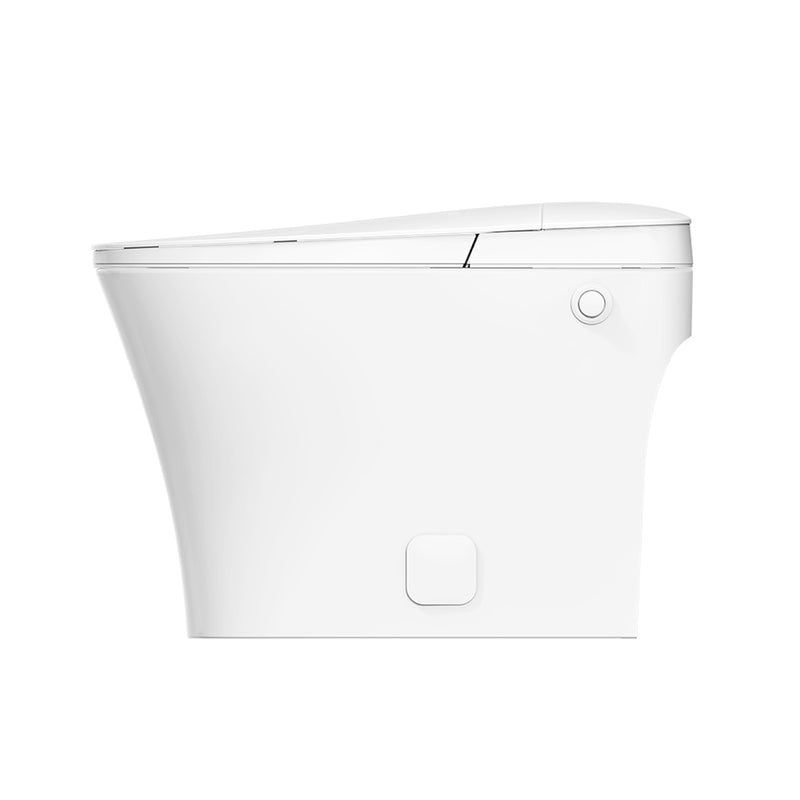 Iwash Elongated Tankless Non-Electric Bidet Smart Toilets - Floor Mount - 16" Ceramic/White