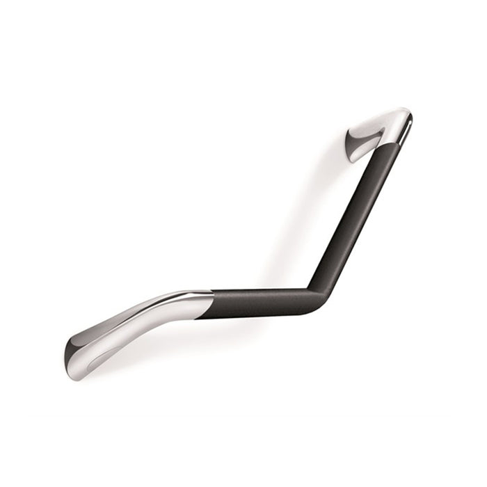 Comfort H900 Soft Touch 135° Grab Bar - Wall Mount - 22" Brass/Polished Chrome/Black