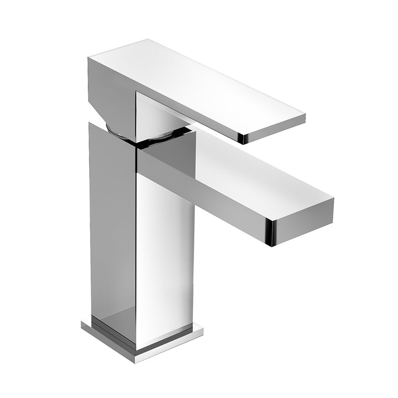 Devon Bathroom Faucet - Single Hole - 6" Brass/Polished Chrome