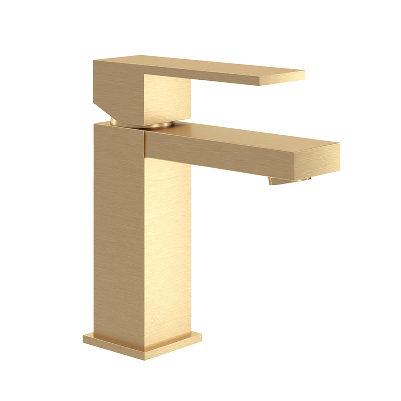 Devon Bathroom Faucet - Single Hole - 6" Brass/Satin Brass