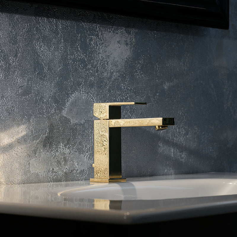 Devon Bathroom Faucet - Single Hole - 6" Brass/Satin Brass