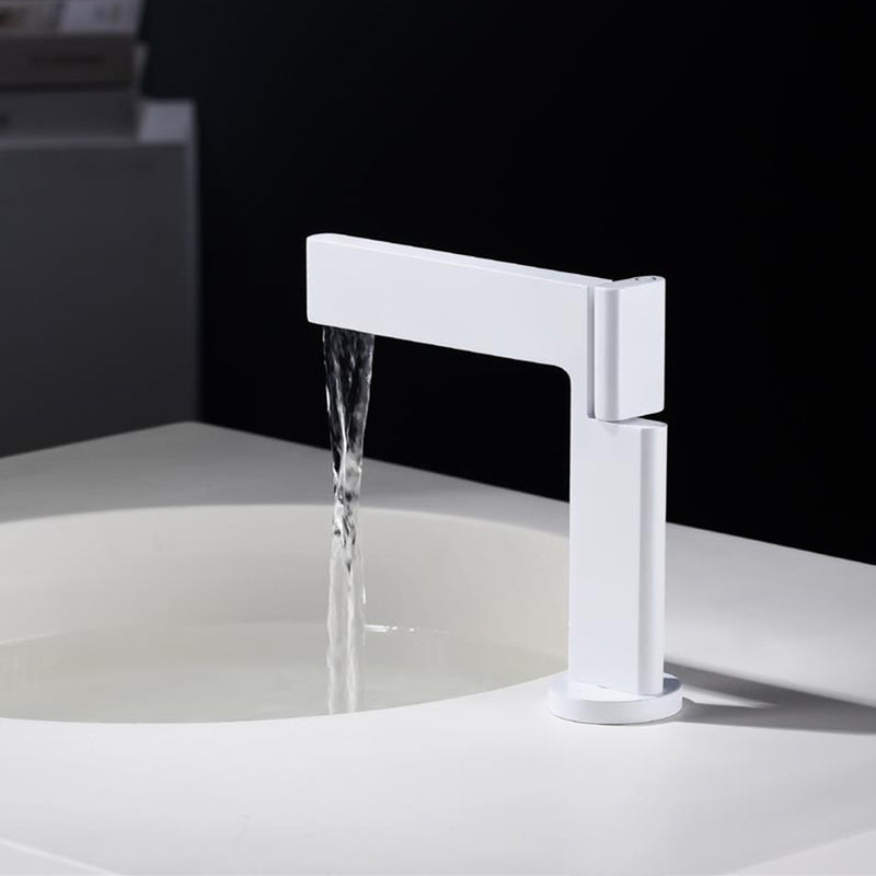 Devon Mare Bathroom Faucet - Single Hole - 6" Brass/Matt Black