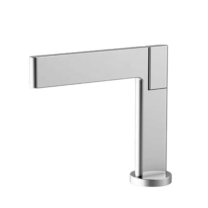 Devon Mare Bathroom Faucet - Single Hole - 6" Brass/Polished Chrome