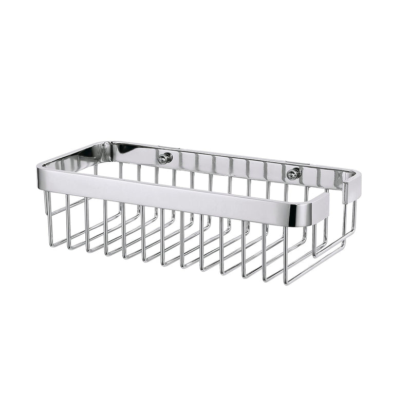 Metro Rectangular Shower Basket - Wall Mount - 12" Stainless Steel/Polished Chrome