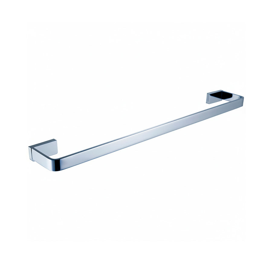 Devon Mare Single Towel Bar - Wall Mount - 24" Brass/Polished Chrome