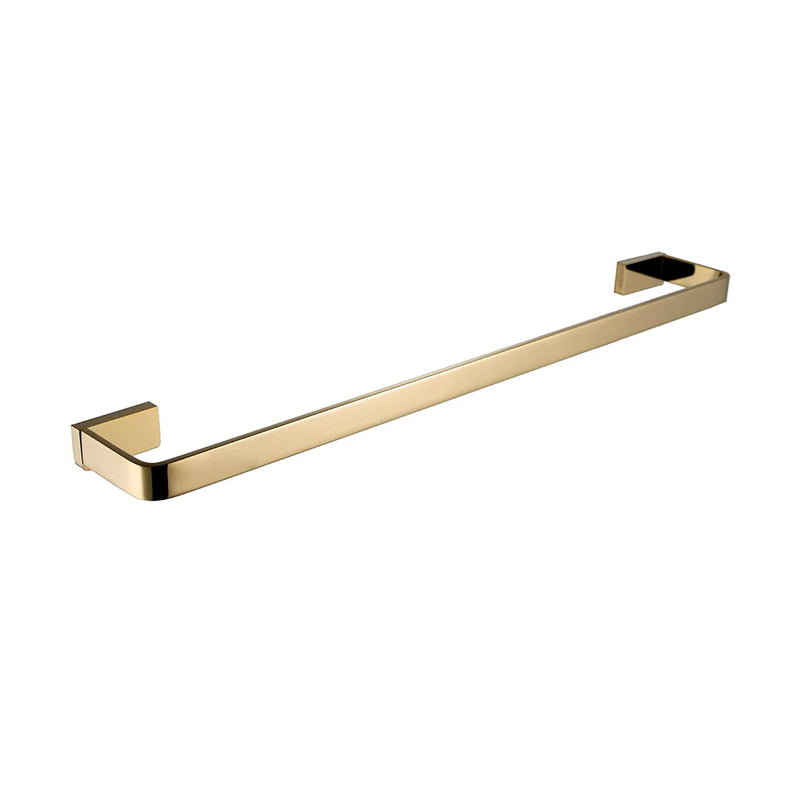 Devon Mare Single Towel Bar - Wall Mount - 24" Brass/Brushed Gold