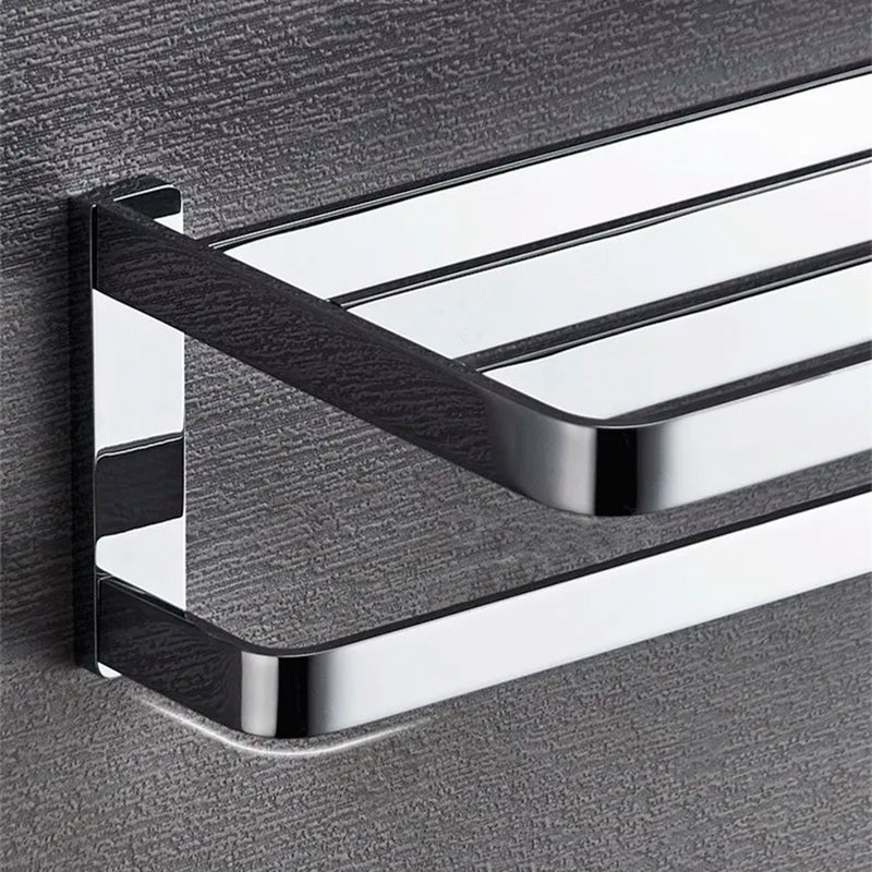 Devon Mare Towel Shelf - Wall Mount - 24" Brass/Matt Black