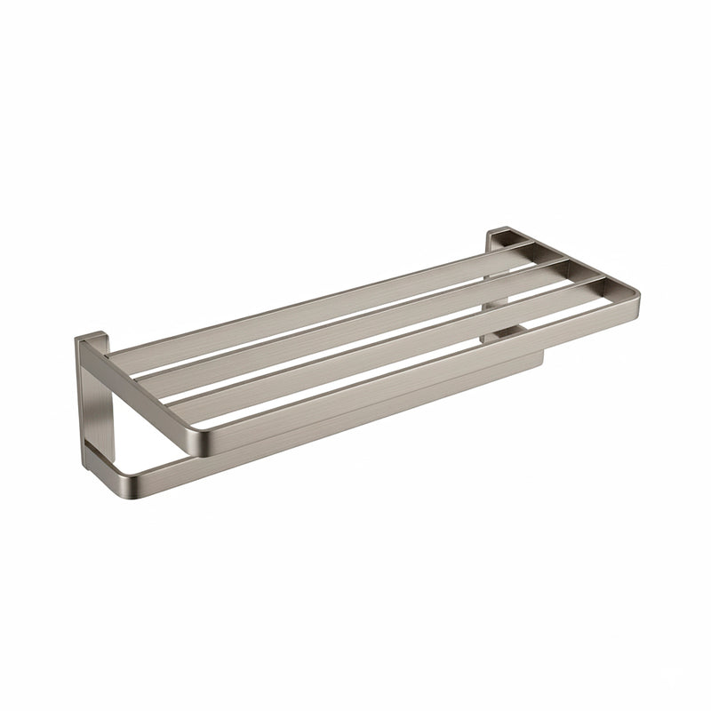 Devon Mare Towel Shelf - Wall Mount - 24" Brass/Brushed Nickel