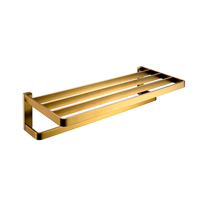 Devon Mare Towel Shelf - Wall Mount - 24" Brass/Brushed Gold