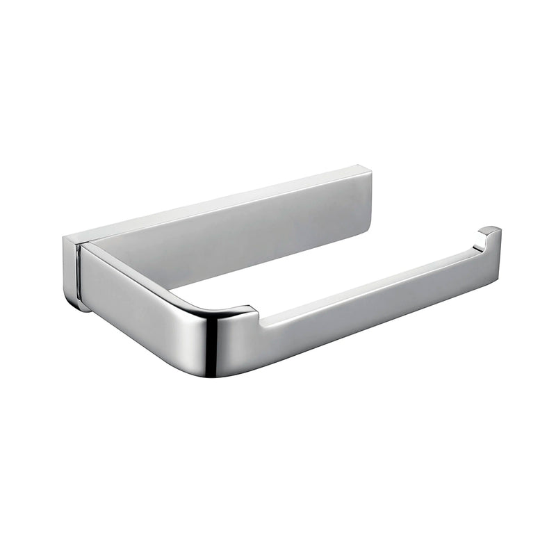 Devon Mare Toilet Paper Holder - Wall Mount - 6" Brass/Polished Chrome