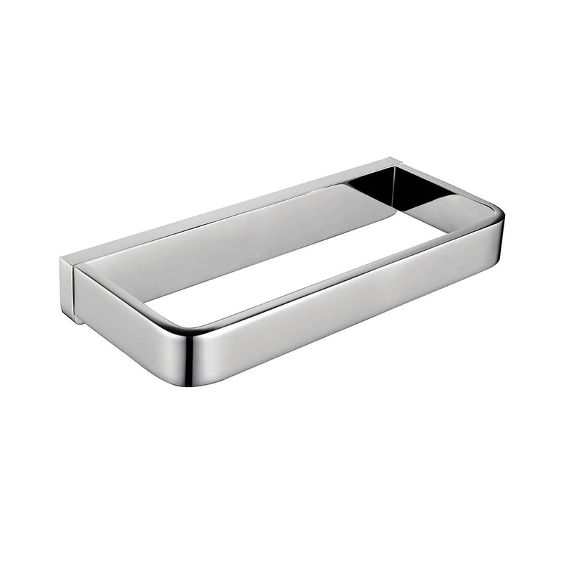 Devon Mare Towel Ring - Wall Mount - 8" Brass/Polished Chrome