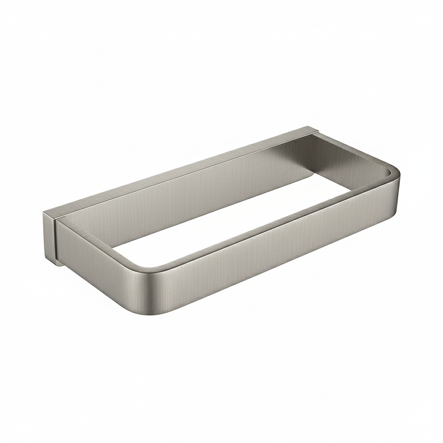 Devon Mare Towel Ring - Wall Mount - 8" Brass/Brushed Nickel