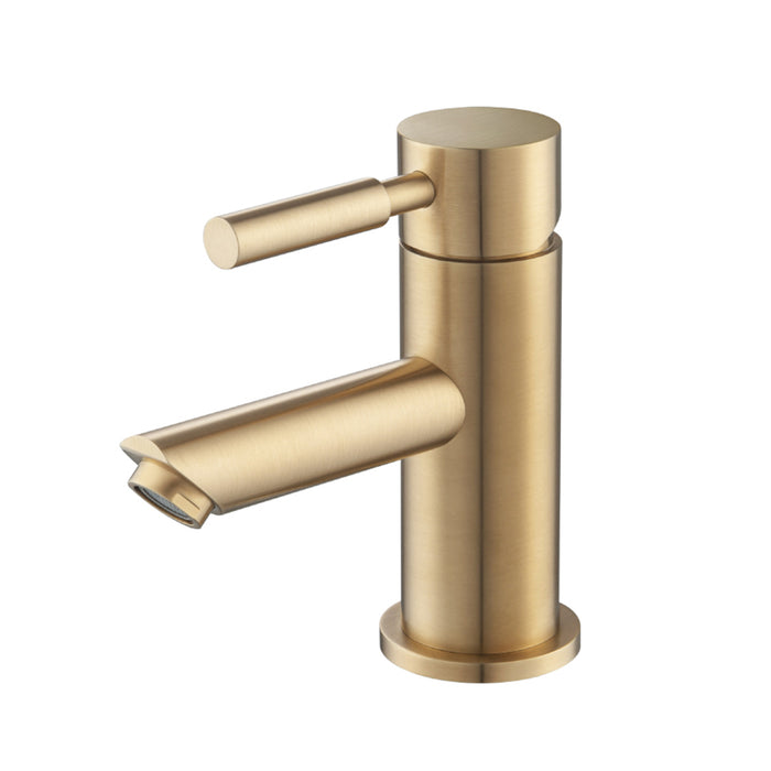 Serie 100 Bathroom Faucet - Single Hole - 6" Brass/Brushed Bronze