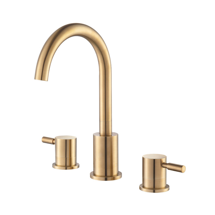 Serie 100 Bathroom Faucet - Widespread - 8" Brass/Brushed Bronze