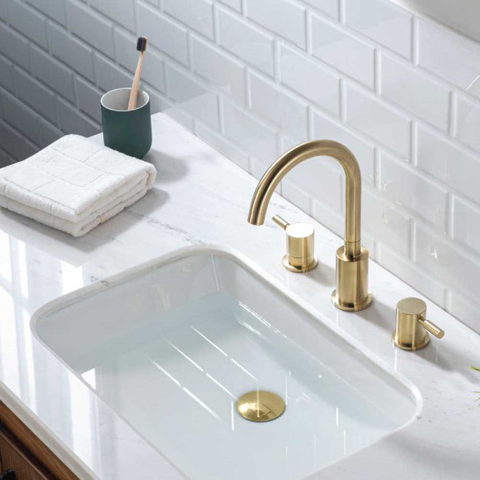 Serie 100 Bathroom Faucet - Widespread - 8" Brass/Brushed Bronze