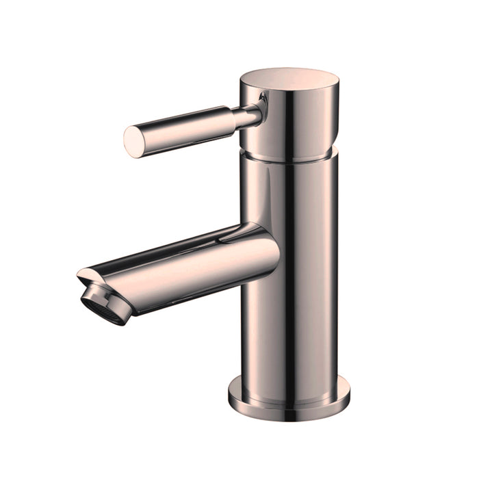 Serie 100 Bathroom Faucet - Single Hole - 6" Brass/Brushed Nickel