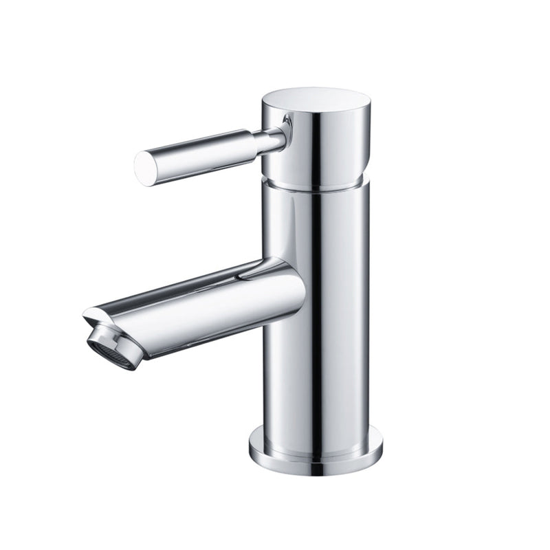 Serie 100 Bathroom Faucet - Single Hole - 6" Brass/Polished Chrome