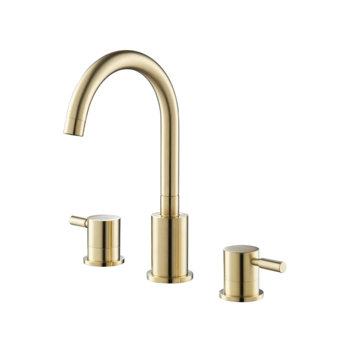 Serie 100 Bathroom Faucet - Widespread - 8" Brass/Satin Brass