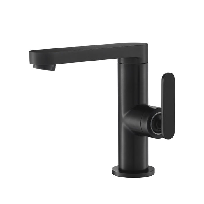 Serie 110 Bathroom Faucet - Single Hole - 6" Brass/Matt Black