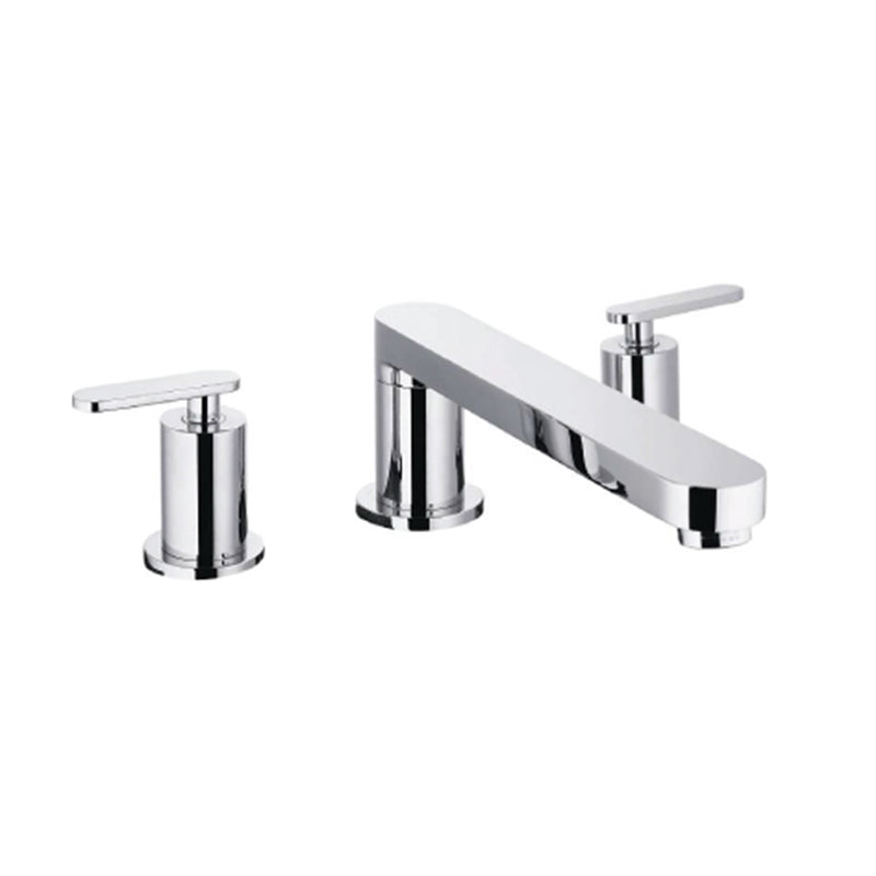 Serie 110 Bathroom Faucet - Widespread - 8" Brass/Polished Chrome